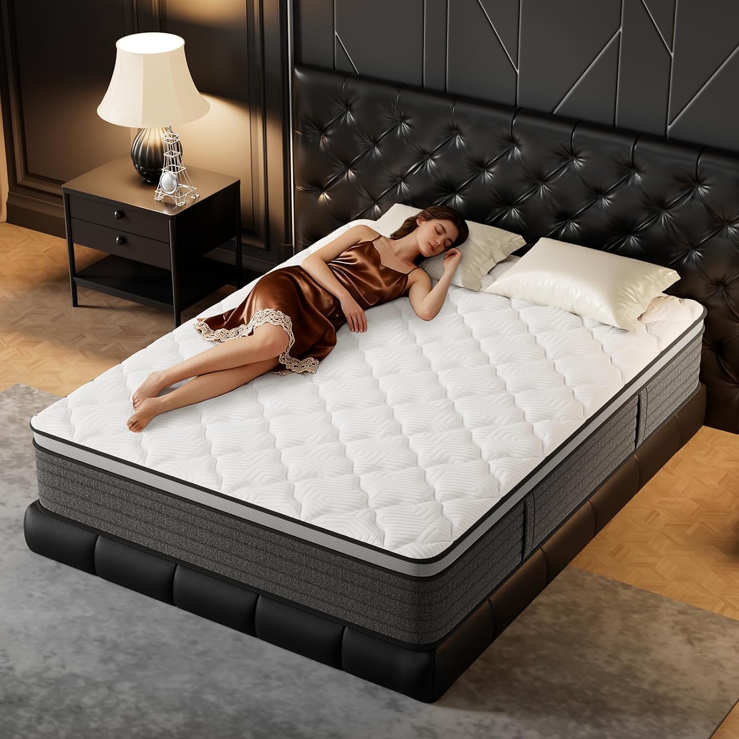 Memory Foam Mattress In A Box Queen - Queensize matras 12 inch hybride queensize-gel
