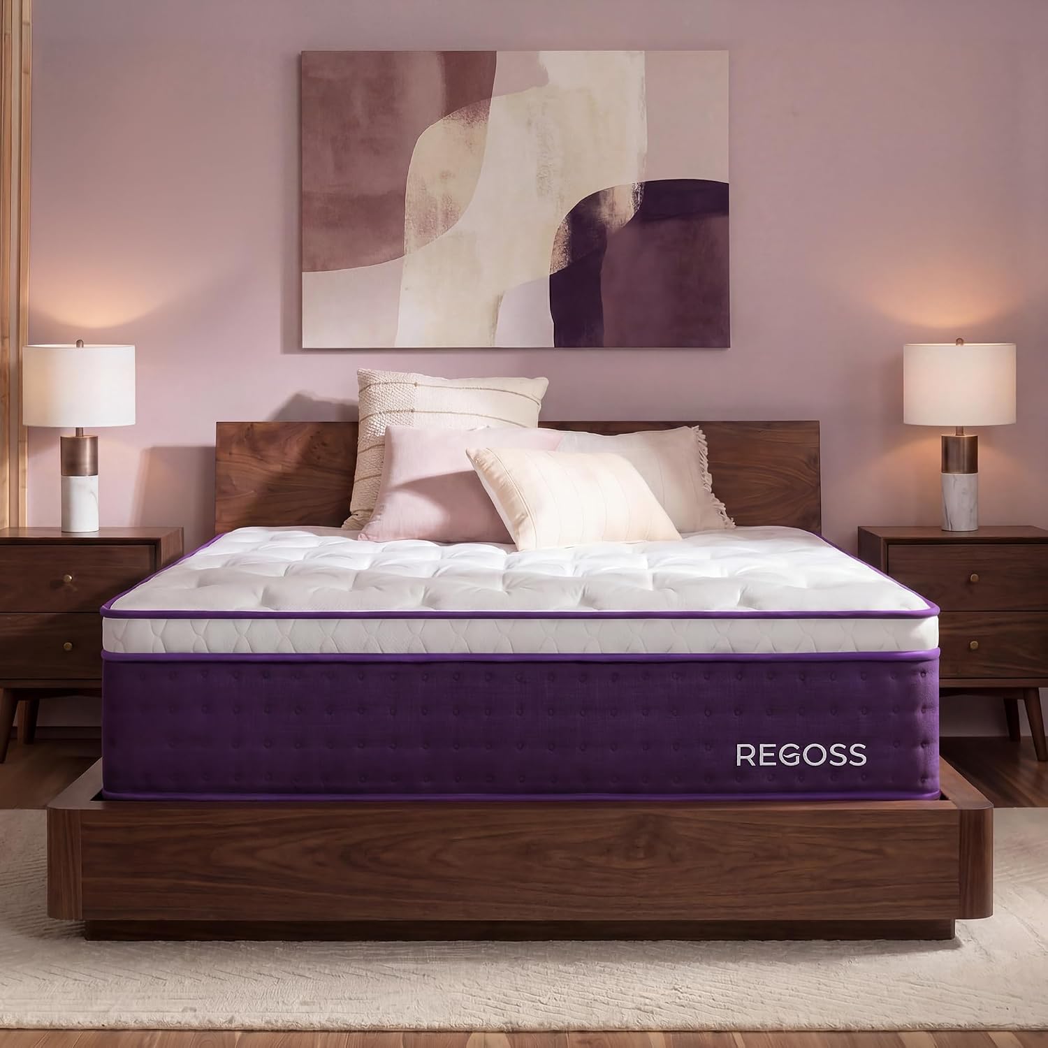 Memory Foam Mattress In A Box Queen - Zachte Pluche Queensize Matras 12 Inch