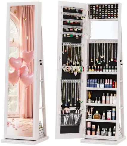 4-in-1 Sieradenkast Sieradenka - Full Length Mirror Jewelry Armoire recensie en prijs