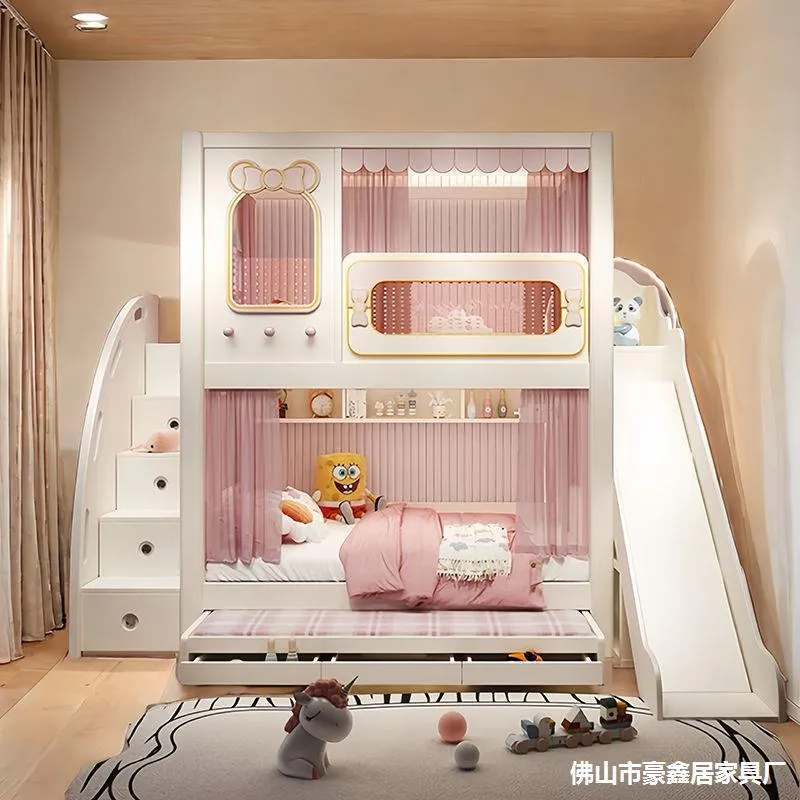 Stevig hoog-laag tweelaags kin - Bunk Bed With Stairs And Slide recensie en prijs