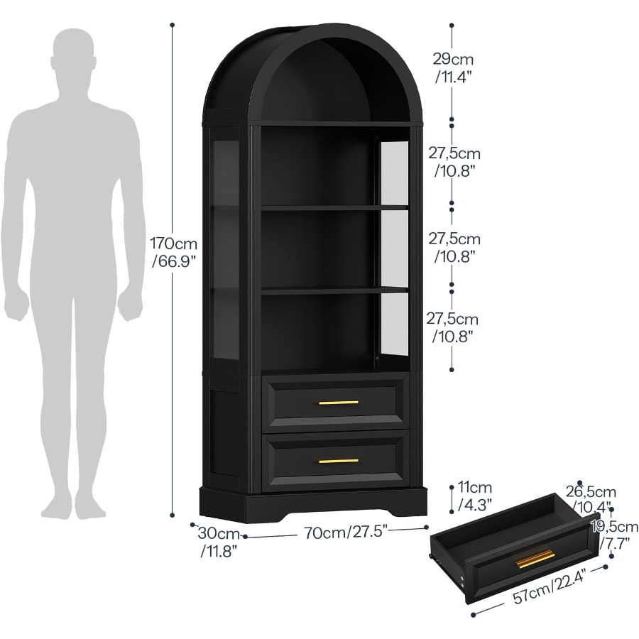 Vitrinekast, hoge boekenkast m - Storage recensie en prijs