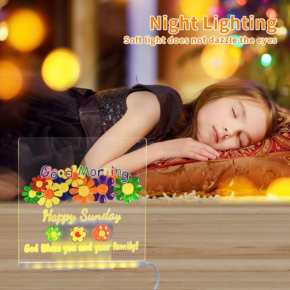LED Notitiebord DIY Acryl Prik - Floating Nightstand With Led Light recensie en prijs