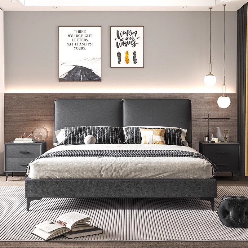 Modern, luxe houten slaapkamer - King Size Bed Frame With Storage Drawers recensie en prijs