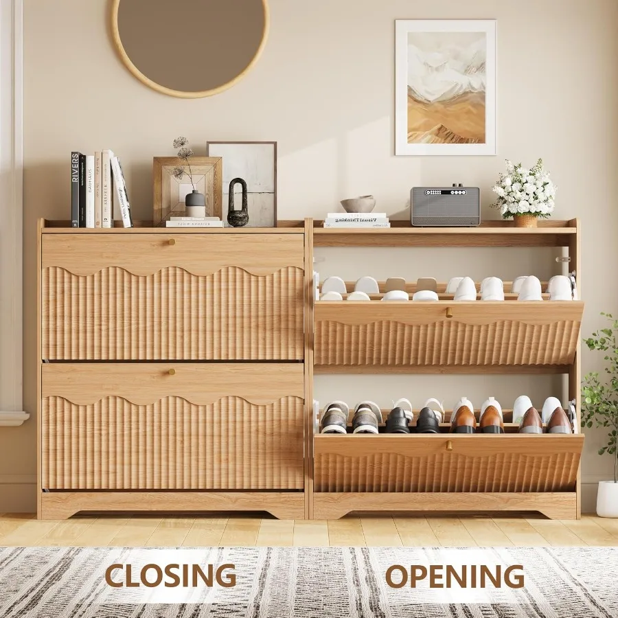 Schoenenkast met moderne, golv - Shoe Rack Cabinet Narrow Entryway recensie en prijs