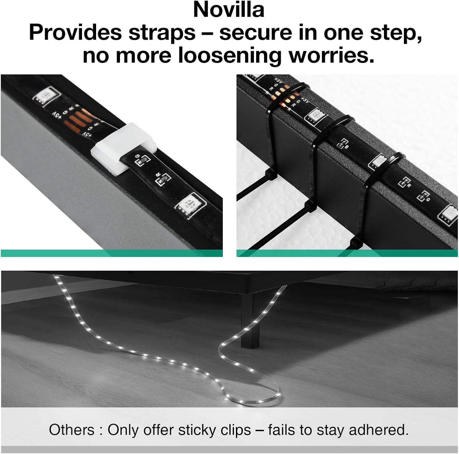 Drijvend bedframe met LED-verl - Memory Foam Mattress In A Box Queen recensie en prijs